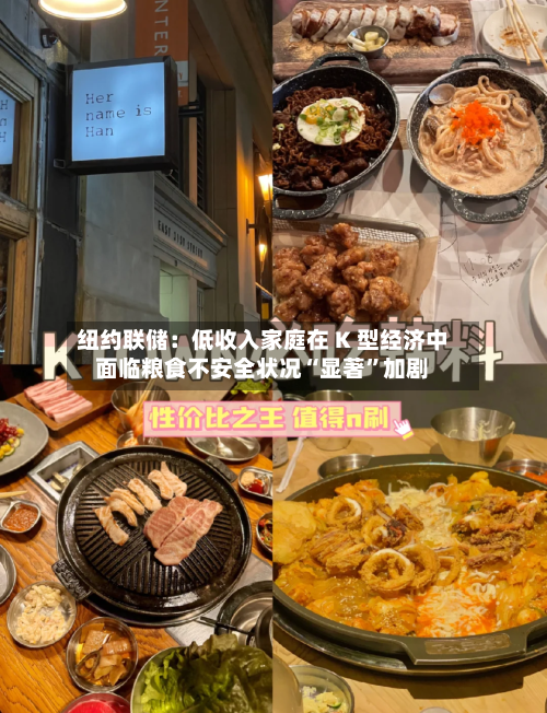 纽约联储：低收入家庭在 K 型经济中面临粮食不安全状况“显著”加剧-第2张图片